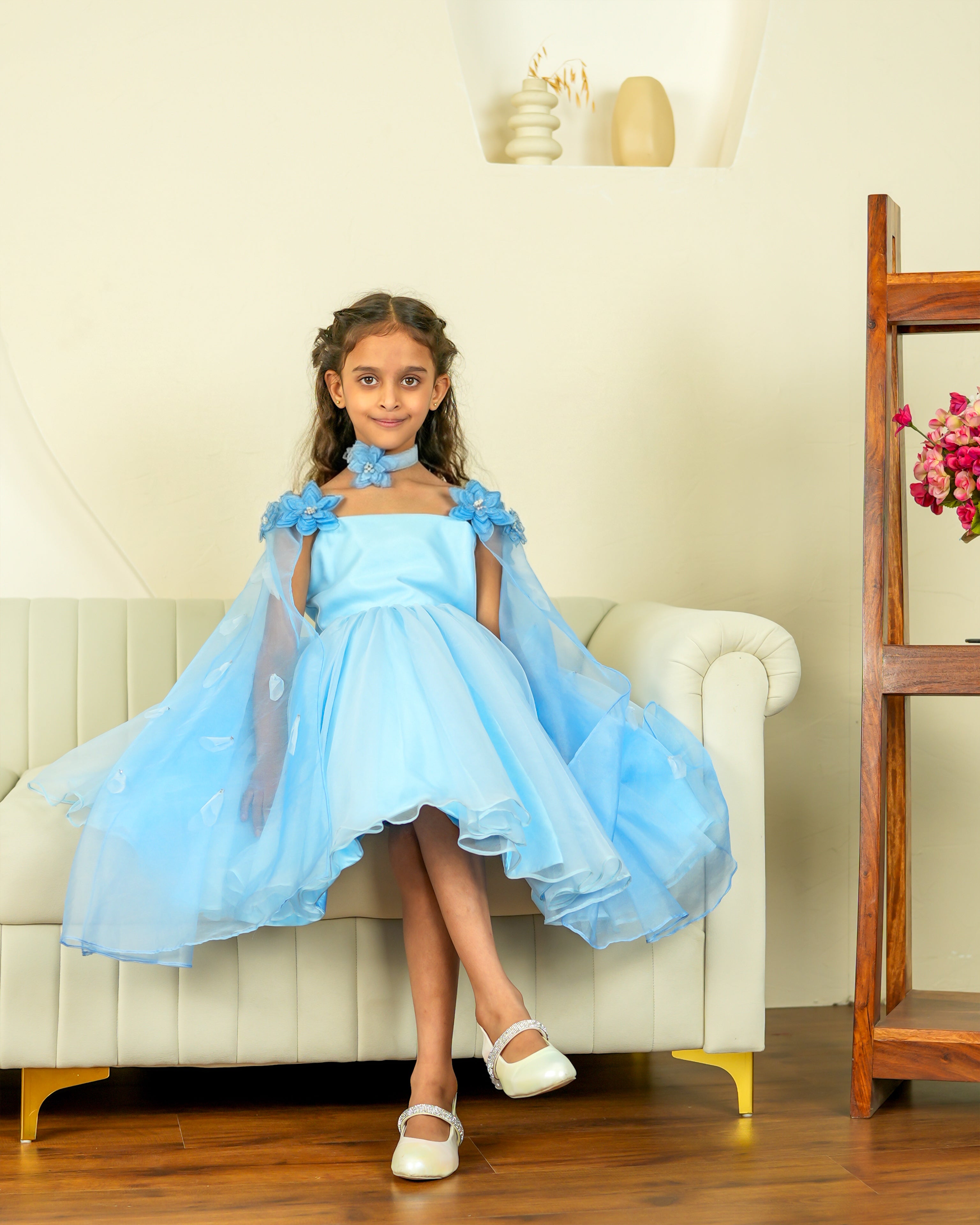 blue tutu dress Baby Couture Dress